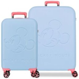 Disney Maleta de cabina mickey crazy trip rígida a con capacidad de 32l. Azul