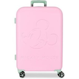 Disney Maleta de cabina mickey crazy trip rígida a con capacidad de 32l. Rosa