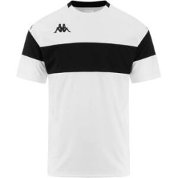 Kappa Camiseta de fútbol de niño Dareto . (10 años) Blanco / Negro
