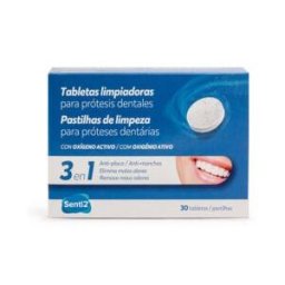 Senti-2 Tabletas Limpiadoras para Prótesis Dentales 30 Unidades