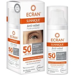 Ecran Sunnique Fluido Facial Anti-Edad SPF 50+ 50 ml