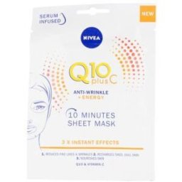 Nivea Q10+ Vitamina C Anti-Arrugas+Energizante Mascarilla Facial