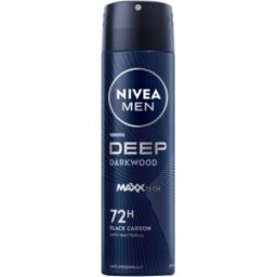 Nivea Men Deep Darkwood Black Carbon Spray 150 ml
