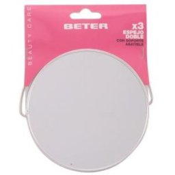 Beter Espejo metálico plegable aumento x3