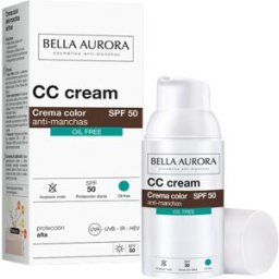 Bella Aurora CC Cream Antimanchas Oil Free SPF 50+ 30 ml