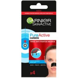 Garnier Pure Active Carbón Tiras Anti Puntos Negros 4 uds