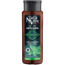 Natur Vital Champú Anticaspa Refrescante Cabello Graso 300 ml