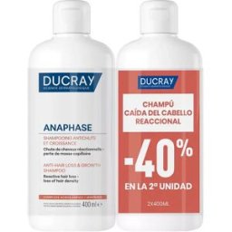 Ducray Anaphase Champú Anticaída y Crecimiento del Cabello Pack 2 x