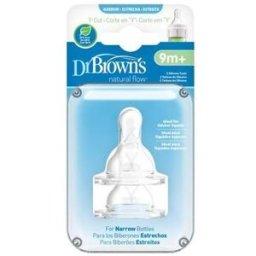 Dr. Brown's Pack De 2 Tetinas Estándar (Flujo Cereales) Dr. Brown's