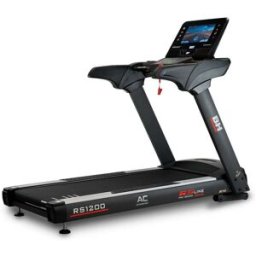 Cinta de correr RS1200 Multimedia BH Fitness: pantalla táctil y tecnología Touch-Fun que permite visualizar diverso contenido multimedia
