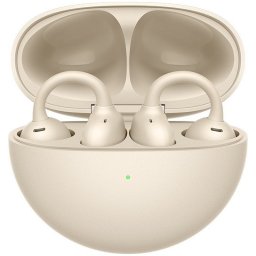 Huawei FreeClip Auriculares Open-ear Bluetooth con Estuche de Carga Inalámbrica Beige