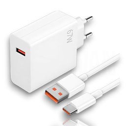 Cargador USB-C Karawan 67W Turbo con Cable PD QC Protección Inteligente