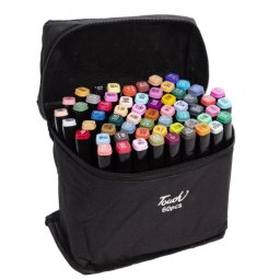 Set de rotuladores doble punta 60 colores con estuche de transporte