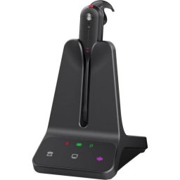 Auriculares Yealink WH63 E2 UC con cable USB-C para oficina con cancelación de ruido y micrófono, diseño intraaural, color negro