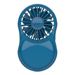 Ventilador de mano Muitomas MIRRORFANBL azul con espejo y luz LED