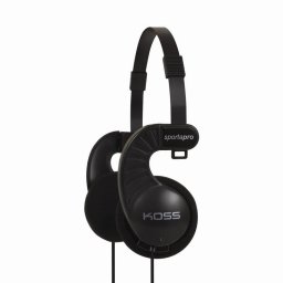 Auriculares Koss Sporta Pro con cable, conexión alámbrica, uso música, color negro