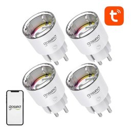 Enchufe inteligente Gosund EP2 Wifi estadísticas de consumo y control por voz, cuatro unidades