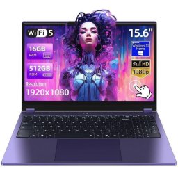 Portátil AMDEVPRO UCC-UL156 15,6" Intel Core m3-8100Y 16GB UHD Graphics 615 512GB SSD Windows 11 Pro pantalla táctil