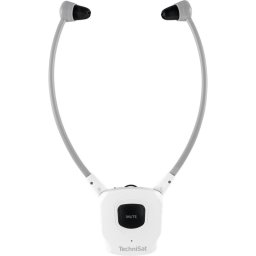 Auriculares Technisat StereoMan ISI 3 inalámbricos Bluetooth con micrófono y cable blanco