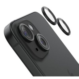 Protector de cámara Belkin ScreenForce iPhone 15/15 Plus Vidrio templado 9H 2 piezas