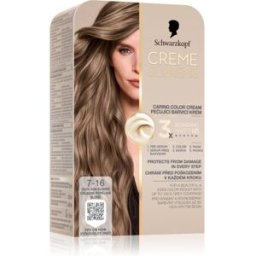 Creme Supreme Tinte Permanente Para Cabello Tono 7-16 Cool Ash Blonde 60 Ml