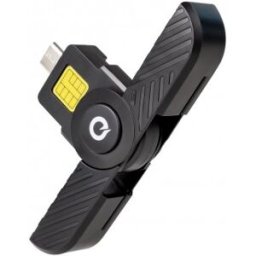 TooQ Lector Tarjetas Inteligentes, DNI Electrónico, USB-C, Negro