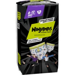 Dodot Ninjama Ropa Interior Absorbente 8 a 12 Años 9 Unidades Cohetes