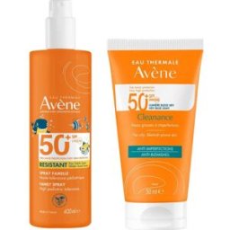 Avene Avène Pack Cleanance Spf50+ 50 ml + Spray Familia Spf50+ 400 ml