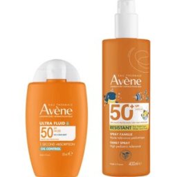 Avene Avène Pack Ultra Fluido Oil Control Spf50 50 ml + Spray Familia Spf50+ 400 ml