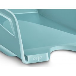 Bandeja sobremesa cep riviera plastico maxi color verde agua 387x265x115 mm