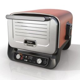 Parrilla Ninja OO101EU 2400W Electricidad + Carbón Vegetal Negra/Roja