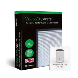 Filtro HEPA MeacoDry Arete H13 para Deshumidificador 10L/12L Pack 3 Unidades