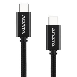 Cable USB-C ADATA CACC-200PN-BK 2m 100 W Nylon Carga Rápida Negro