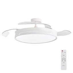 Ventilador de Techo con Luz 3NOD Concept Ray Motor DC 6 Velocidades Aspas Retráctiles Mando Ø105cm