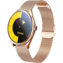 Titmo O-170 Bluetooth GPS 42mm Champagnerrosa Correa Rosa IP68 Pulsómetro