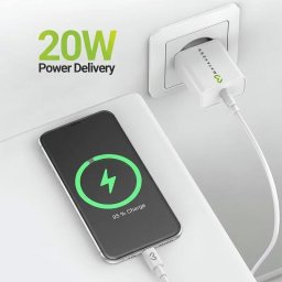 Cargador USB Mayaxess con Cable Lightning Quick Charge 3.0 18W