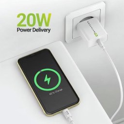 Cargador USB Rápido Mayaxess 18W Quick Charge 3.0 con Cable Lightning