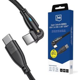Cable USB-C 3MK 100W 5A USB 2.0 USB Power Delivery 1 m