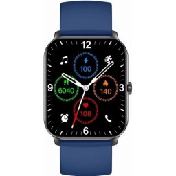 Gravity GT36-6 Bluetooth 1,85" Negro Azul Silicona M IP68 Pulsómetro Tensiómetro