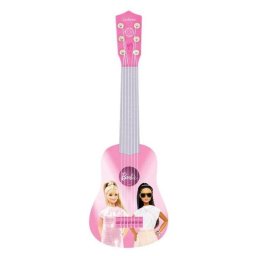 Guitarra infantil Lexibook Barbie 53 cm 6 cuerdas rosa y azul