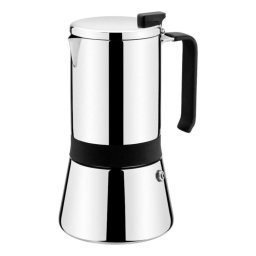 Cafetera italiana Monix Aroma 0,47 L 10 tazas acero inoxidable negro
