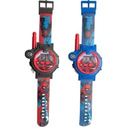 Reloj Walkie-talkie Kids Licensing Spider-man LCD Digital Pack 2 Resistente