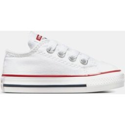 Converse Zapatillas casual de bebés-niños Chuck Taylor All Star Baja Lona . (19) Blanco