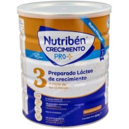 Nutriben nutriben crecimiento leche 3 800gr.