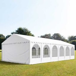 TOOLPORT 6x12 m Carpa para fiestas, PVC 800, con base reforzada, blanco - (7847)