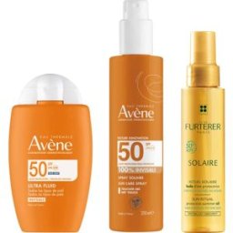Avene Avène Pack Ultra Fluido Invisible Spf50 + Spray Invisible Spf50 + René Furterer Aceite Solar Protector Kpf 50+