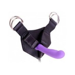 Diversual Arnés Apolo con Dildo Lila 16 cm