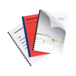 Tapa de encuadernacion q-connect pvc din a4 incolora 150 mc paquete de 100 unidades