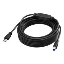 Cable USB 3.2 Gen 1 Vision 10 m USB C a USB B Negro