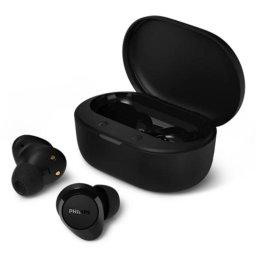 Auriculares Philips TAT1300BK inalámbricos Bluetooth 6.0 para llamadas y música negros